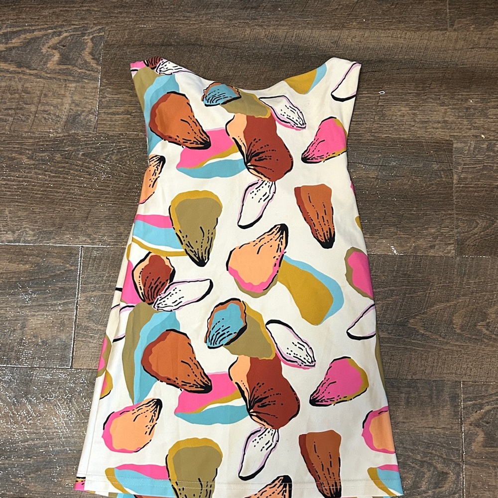 Lime Ricki Multicolor Abstract Shell-Print Swimsuit Tank Top Size Small - Picture 3 of 7